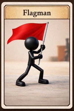 Flagman card